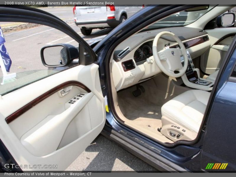Barents Blue Metallic / Sandstone Beige 2008 Volvo XC70 AWD