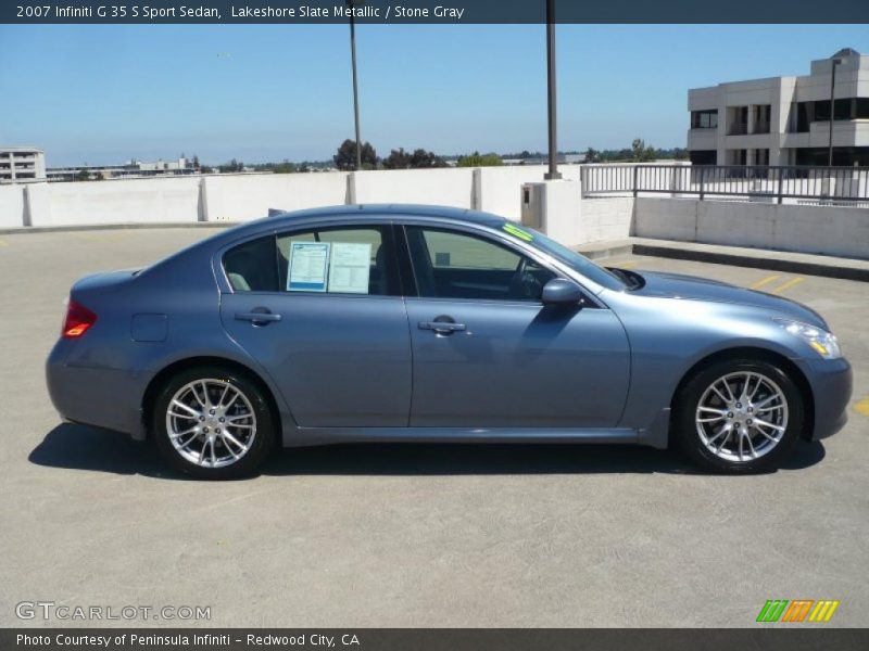 Lakeshore Slate Metallic / Stone Gray 2007 Infiniti G 35 S Sport Sedan