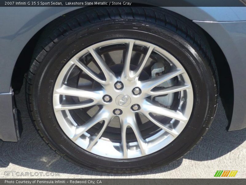 Lakeshore Slate Metallic / Stone Gray 2007 Infiniti G 35 S Sport Sedan