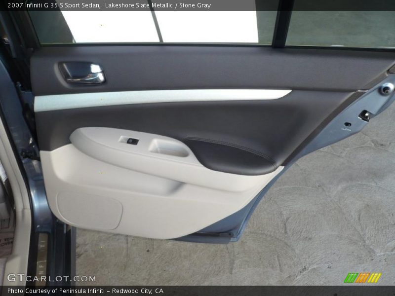 Lakeshore Slate Metallic / Stone Gray 2007 Infiniti G 35 S Sport Sedan