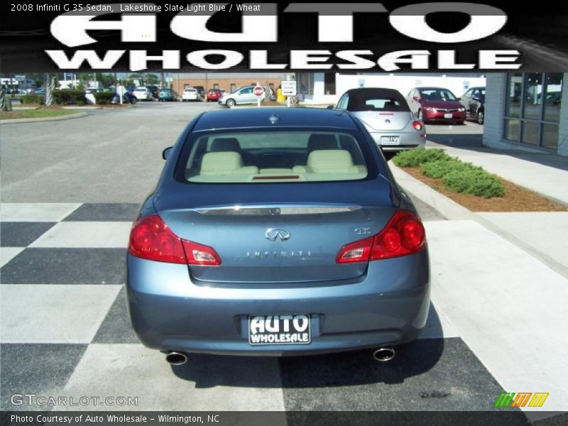 Lakeshore Slate Light Blue / Wheat 2008 Infiniti G 35 Sedan