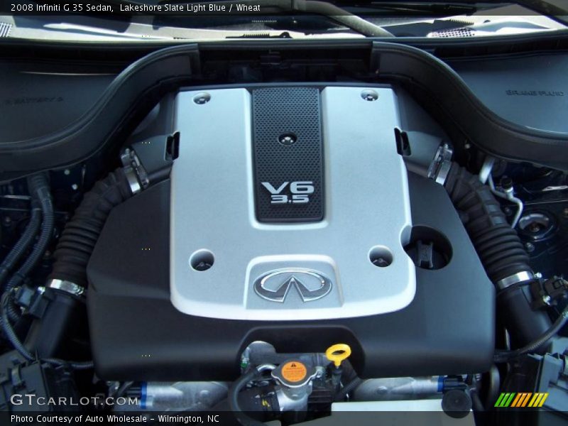 Lakeshore Slate Light Blue / Wheat 2008 Infiniti G 35 Sedan