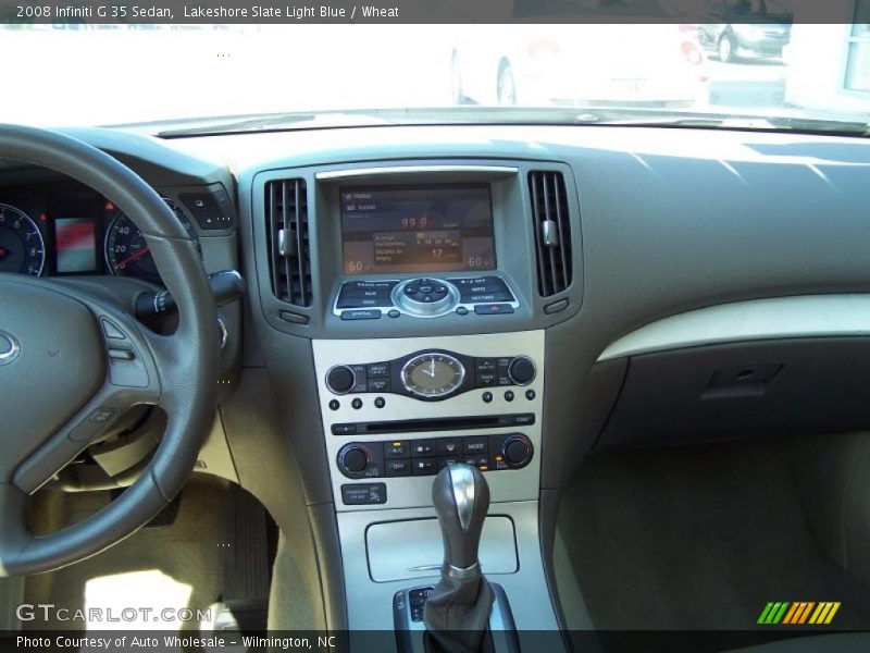 Lakeshore Slate Light Blue / Wheat 2008 Infiniti G 35 Sedan