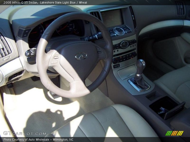 Lakeshore Slate Light Blue / Wheat 2008 Infiniti G 35 Sedan