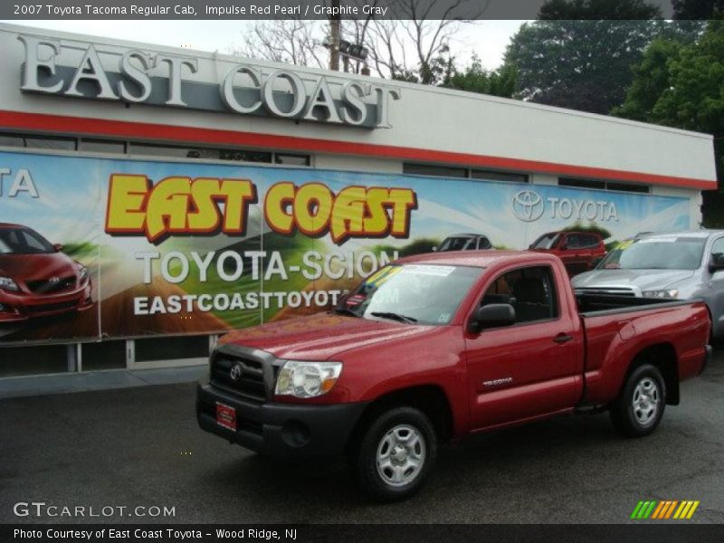 Impulse Red Pearl / Graphite Gray 2007 Toyota Tacoma Regular Cab