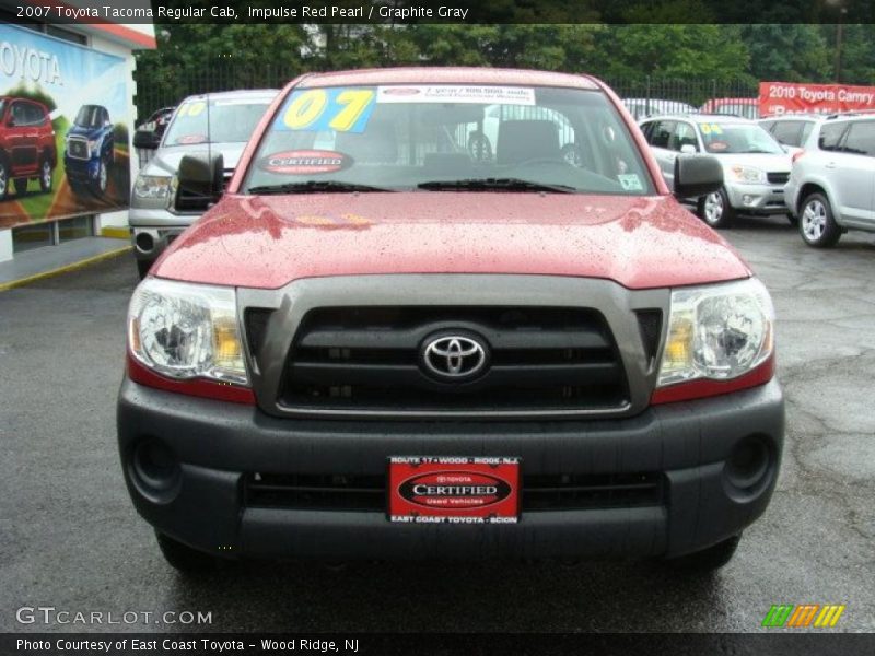 Impulse Red Pearl / Graphite Gray 2007 Toyota Tacoma Regular Cab