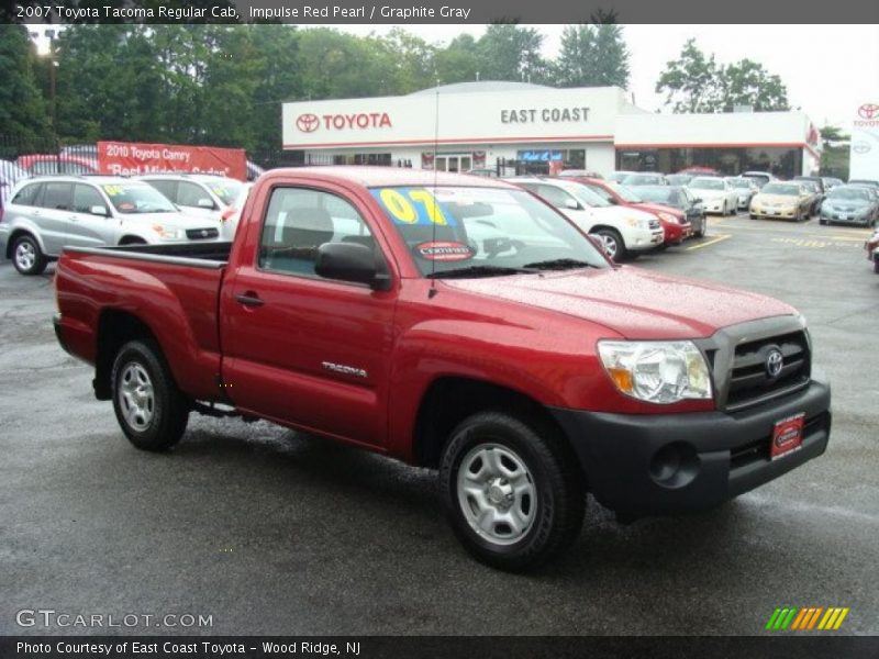 Impulse Red Pearl / Graphite Gray 2007 Toyota Tacoma Regular Cab