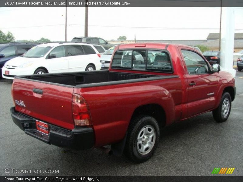 Impulse Red Pearl / Graphite Gray 2007 Toyota Tacoma Regular Cab