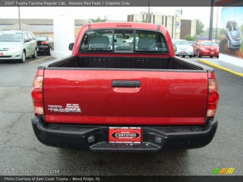 Impulse Red Pearl / Graphite Gray 2007 Toyota Tacoma Regular Cab