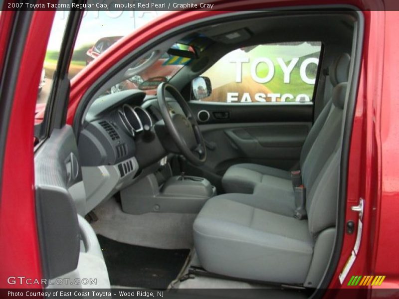 Impulse Red Pearl / Graphite Gray 2007 Toyota Tacoma Regular Cab