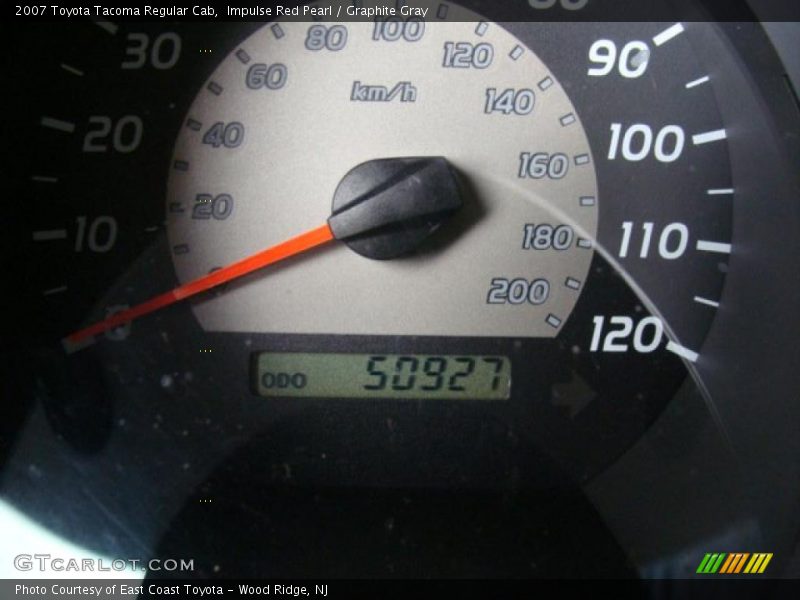 Impulse Red Pearl / Graphite Gray 2007 Toyota Tacoma Regular Cab