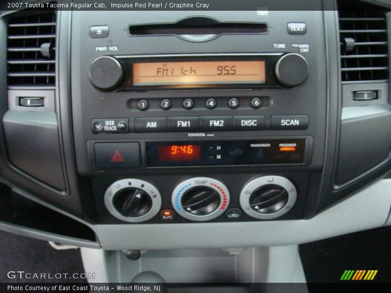 Impulse Red Pearl / Graphite Gray 2007 Toyota Tacoma Regular Cab