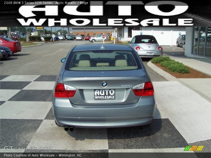 Arctic Metallic / Beige 2008 BMW 3 Series 328i Sedan