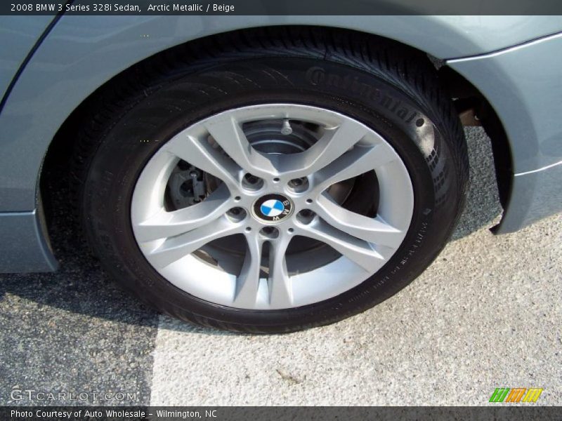 Arctic Metallic / Beige 2008 BMW 3 Series 328i Sedan