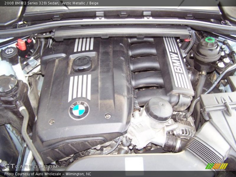 Arctic Metallic / Beige 2008 BMW 3 Series 328i Sedan
