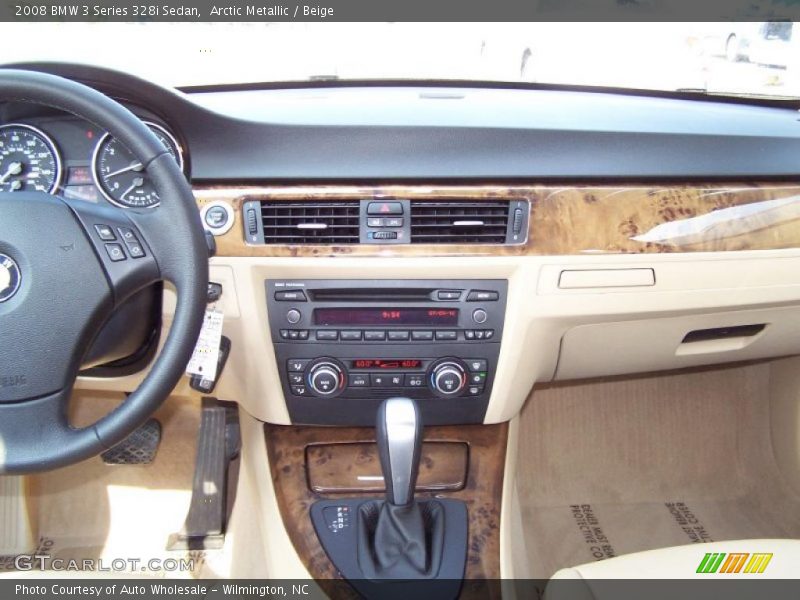 Arctic Metallic / Beige 2008 BMW 3 Series 328i Sedan
