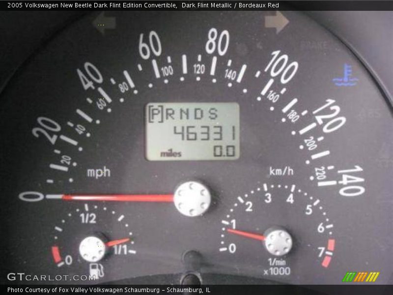Dark Flint Metallic / Bordeaux Red 2005 Volkswagen New Beetle Dark Flint Edition Convertible