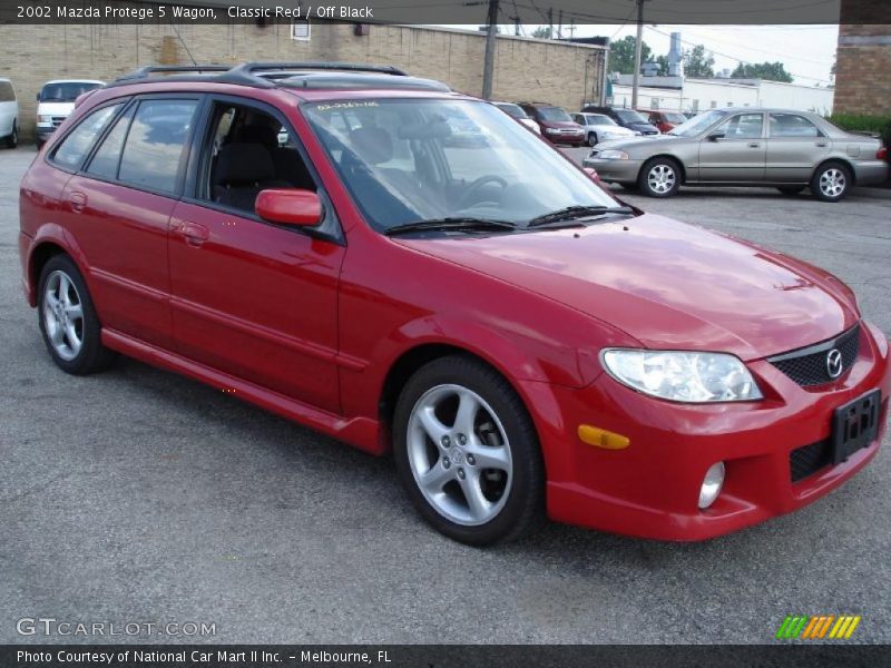 Classic Red / Off Black 2002 Mazda Protege 5 Wagon