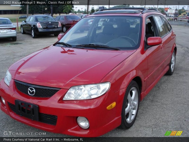 Classic Red / Off Black 2002 Mazda Protege 5 Wagon