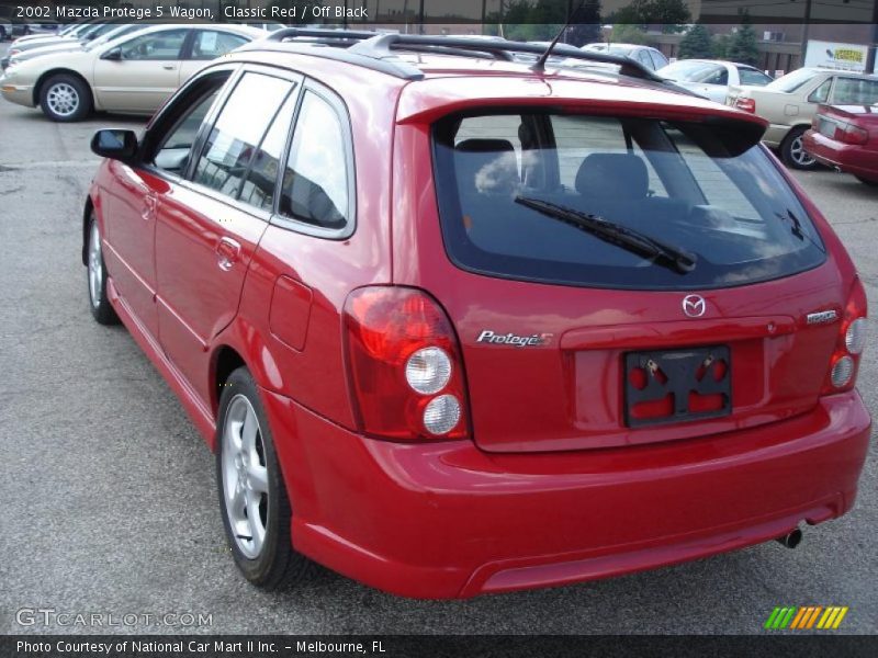 Classic Red / Off Black 2002 Mazda Protege 5 Wagon