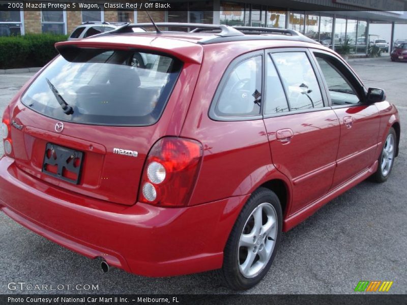 Classic Red / Off Black 2002 Mazda Protege 5 Wagon