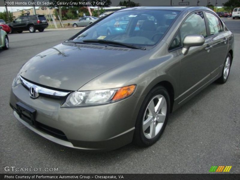Galaxy Gray Metallic / Gray 2008 Honda Civic EX Sedan