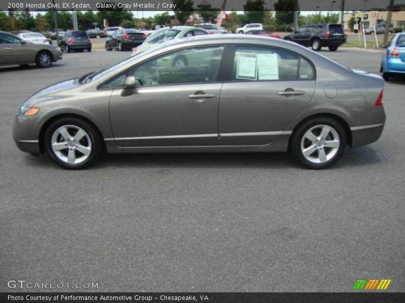 Galaxy Gray Metallic / Gray 2008 Honda Civic EX Sedan