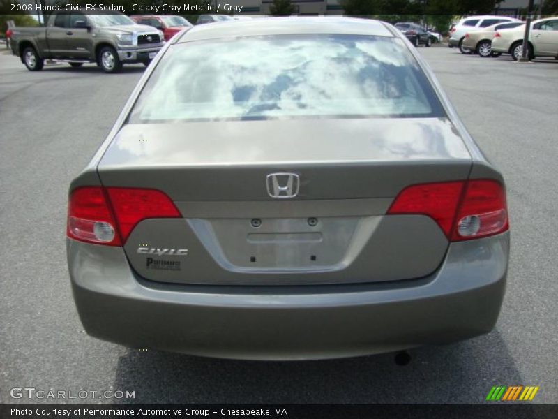 Galaxy Gray Metallic / Gray 2008 Honda Civic EX Sedan