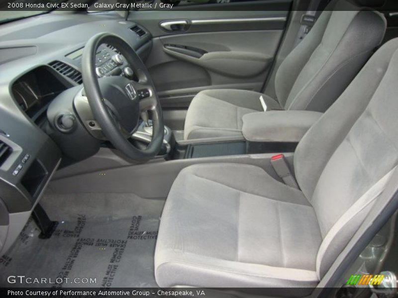 Galaxy Gray Metallic / Gray 2008 Honda Civic EX Sedan