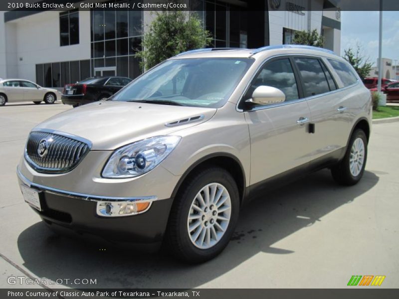 Gold Mist Metallic / Cashmere/Cocoa 2010 Buick Enclave CX