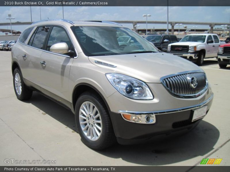 Gold Mist Metallic / Cashmere/Cocoa 2010 Buick Enclave CX