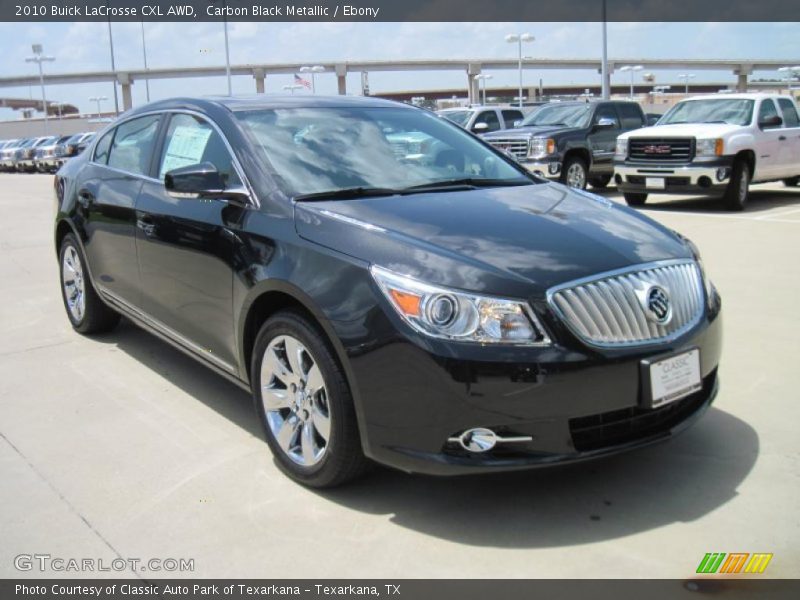 Carbon Black Metallic / Ebony 2010 Buick LaCrosse CXL AWD