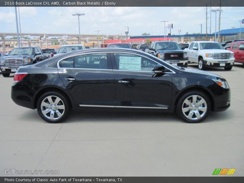 Carbon Black Metallic / Ebony 2010 Buick LaCrosse CXL AWD