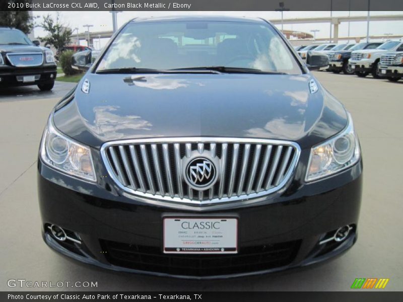 Carbon Black Metallic / Ebony 2010 Buick LaCrosse CXL AWD