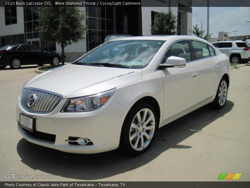 White Diamond Tricoat / Cocoa/Light Cashmere 2010 Buick LaCrosse CXS