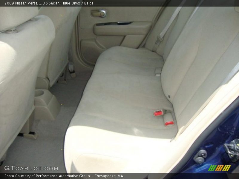Blue Onyx / Beige 2009 Nissan Versa 1.8 S Sedan