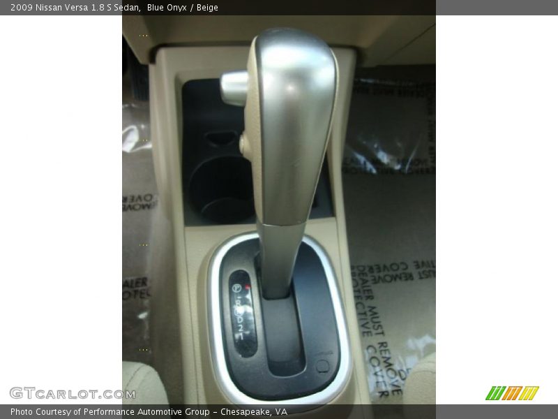 Blue Onyx / Beige 2009 Nissan Versa 1.8 S Sedan