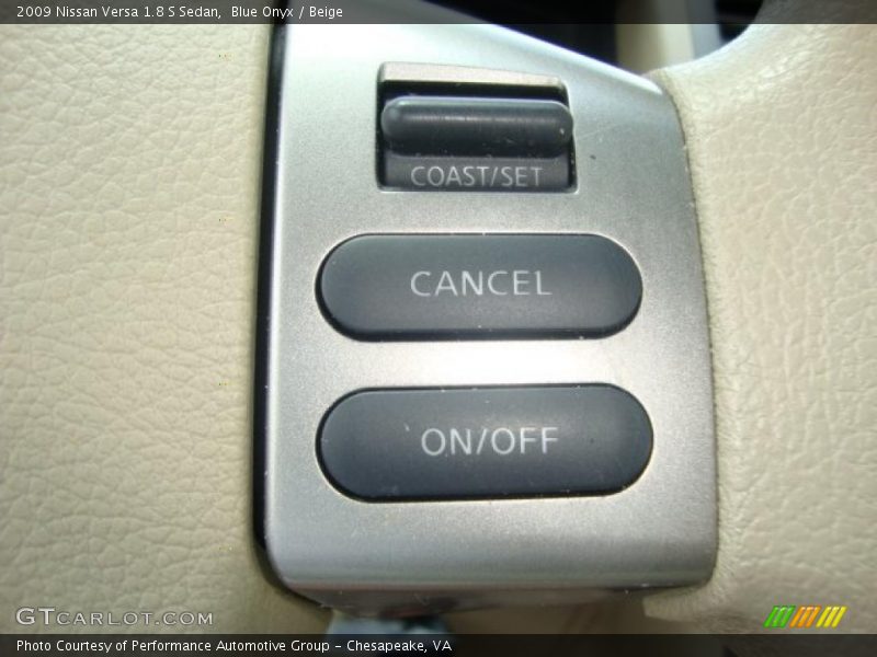 Blue Onyx / Beige 2009 Nissan Versa 1.8 S Sedan