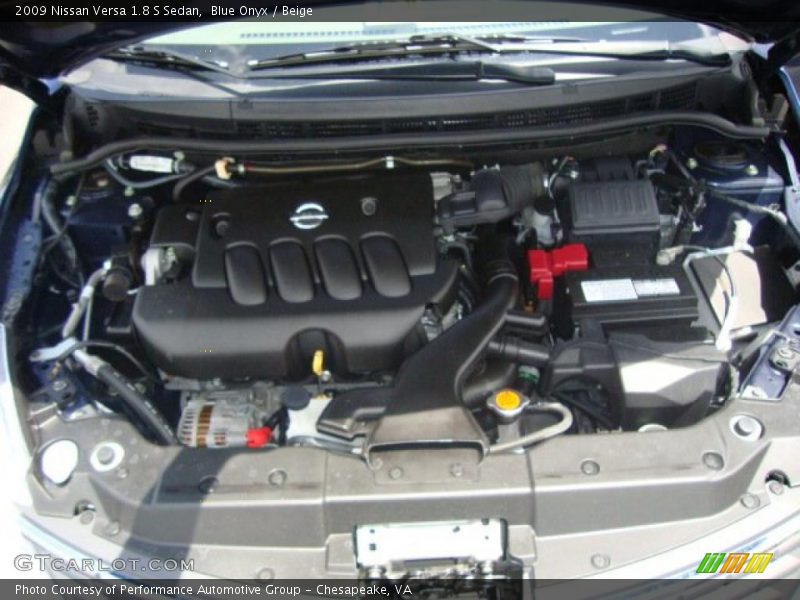 Blue Onyx / Beige 2009 Nissan Versa 1.8 S Sedan