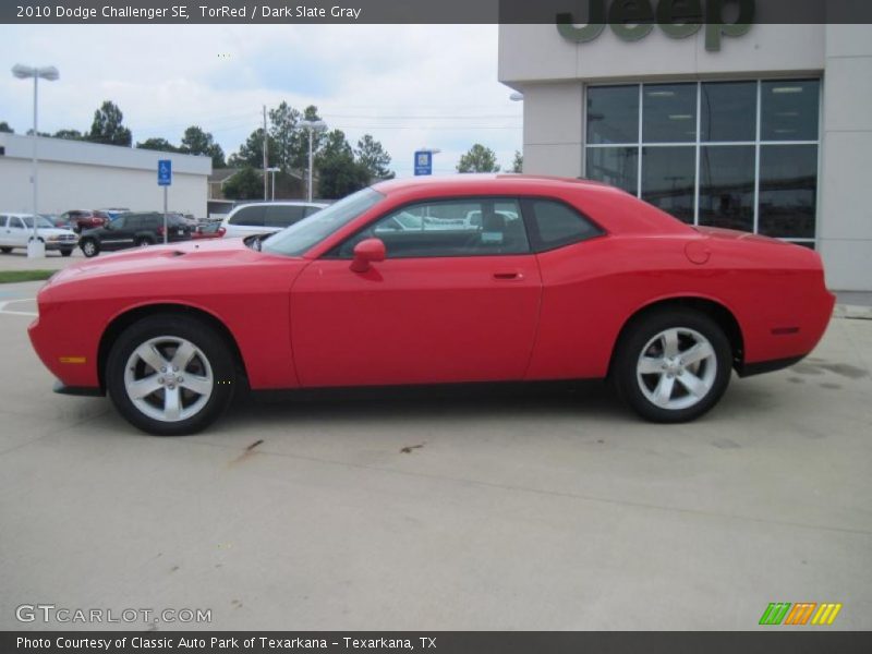 TorRed / Dark Slate Gray 2010 Dodge Challenger SE