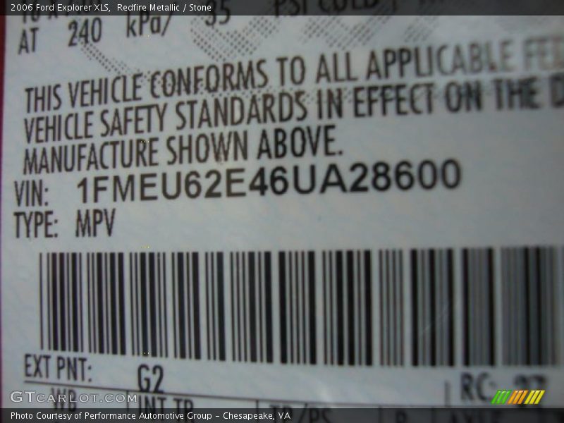 Redfire Metallic / Stone 2006 Ford Explorer XLS