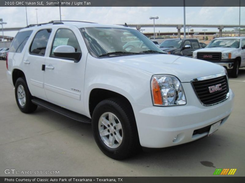Summit White / Light Tan 2010 GMC Yukon SLE