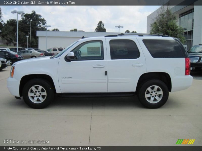 Summit White / Light Tan 2010 GMC Yukon SLE