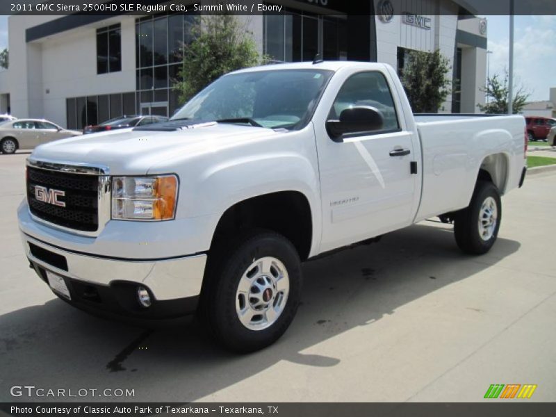 Summit White / Ebony 2011 GMC Sierra 2500HD SLE Regular Cab