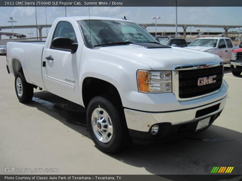 Summit White / Ebony 2011 GMC Sierra 2500HD SLE Regular Cab
