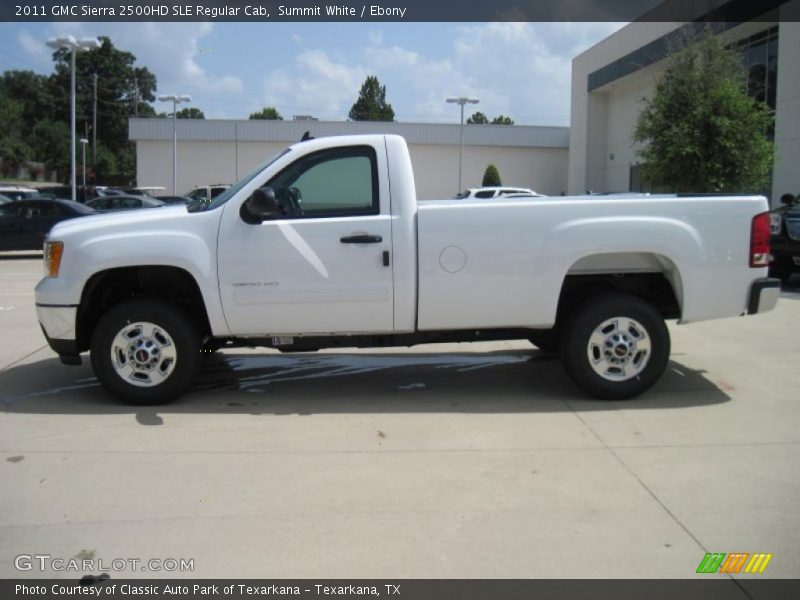 Summit White / Ebony 2011 GMC Sierra 2500HD SLE Regular Cab