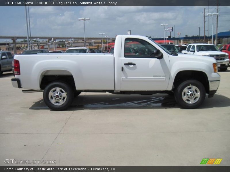 Summit White / Ebony 2011 GMC Sierra 2500HD SLE Regular Cab