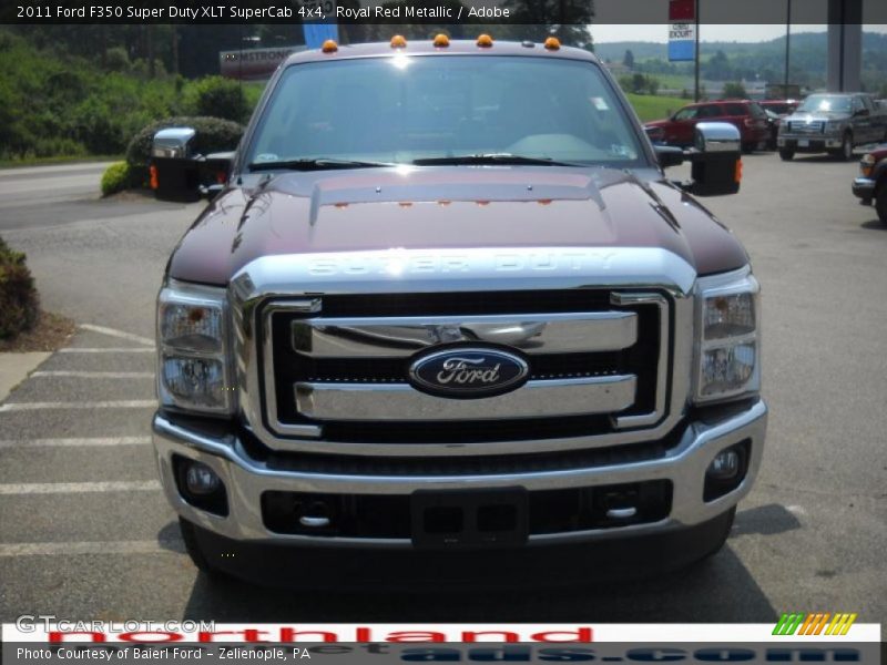 Royal Red Metallic / Adobe 2011 Ford F350 Super Duty XLT SuperCab 4x4