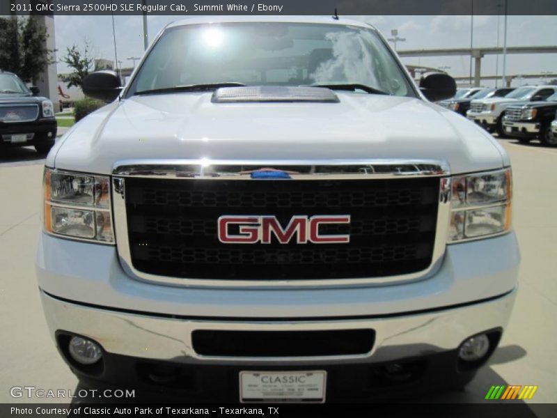 Summit White / Ebony 2011 GMC Sierra 2500HD SLE Regular Cab