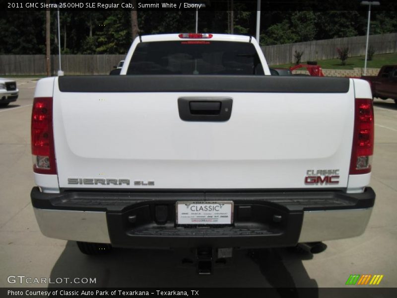 Summit White / Ebony 2011 GMC Sierra 2500HD SLE Regular Cab